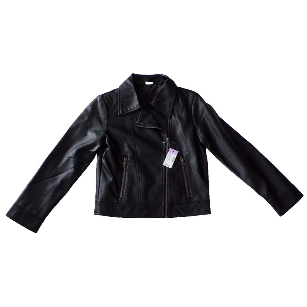 Maurice’s Evsie Faux Leather Motorcycle Jacket, Girls Size M  NWT! $44.90